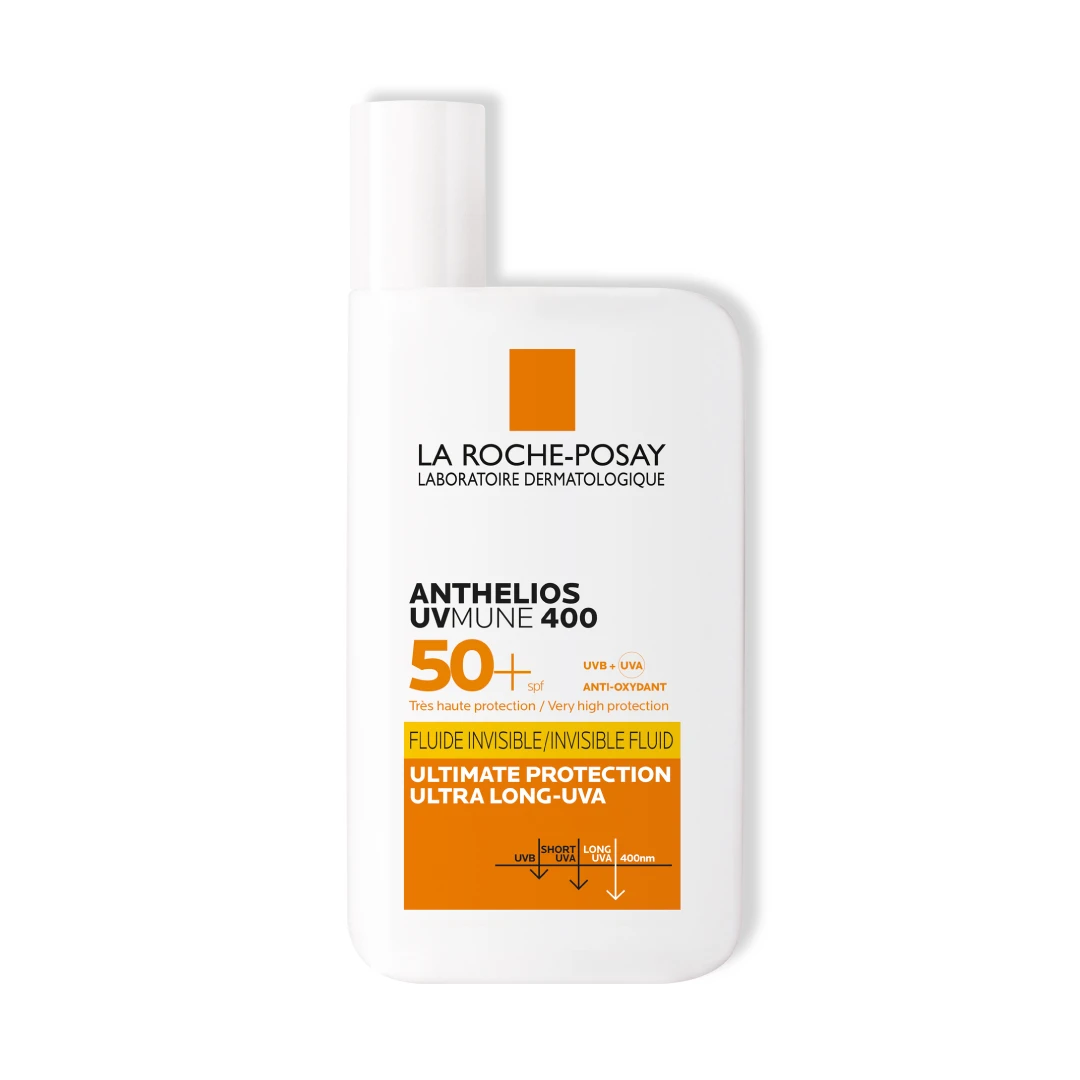 Fluid invizibil cu protectie solara SPF 50+ fara parfum Anthelios UVmune 400, 50 ml, La Roche-Posay - 