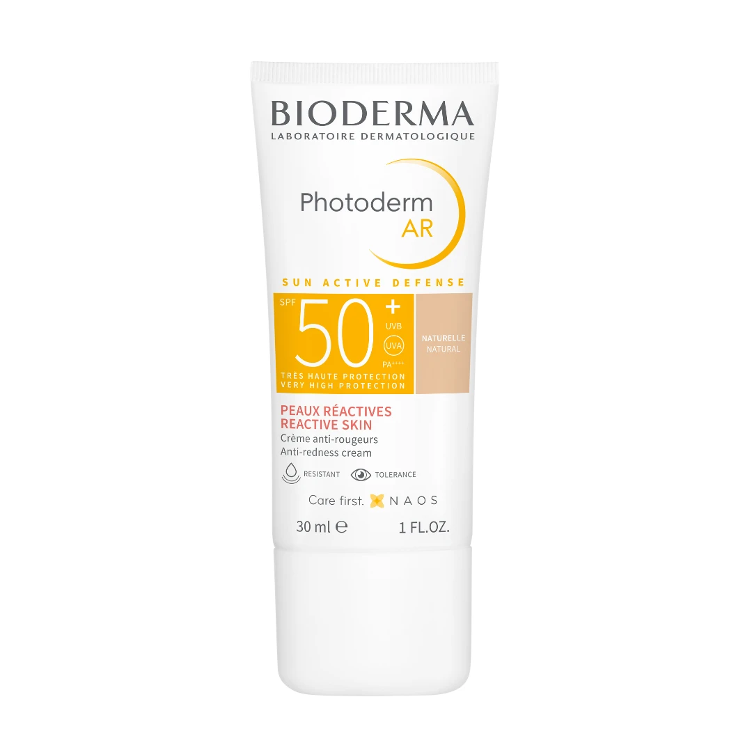 Crema de fata colorata pentru piele sensibila SPF 50+ Photoderm AR, 30 ml, Bioderma - 