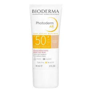 Crema de fata colorata pentru piele sensibila SPF 50+ Photoderm AR, 30 ml, Bioderma - 