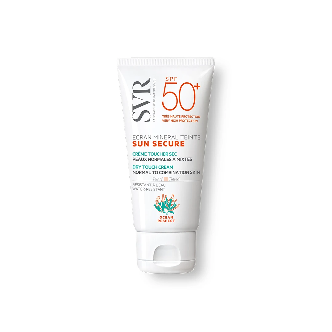 Crema nuantatoare piele normala mixta SPF 50+ Sun Secure Ecran Mineral Teinte, 50 ml, SVR - 
