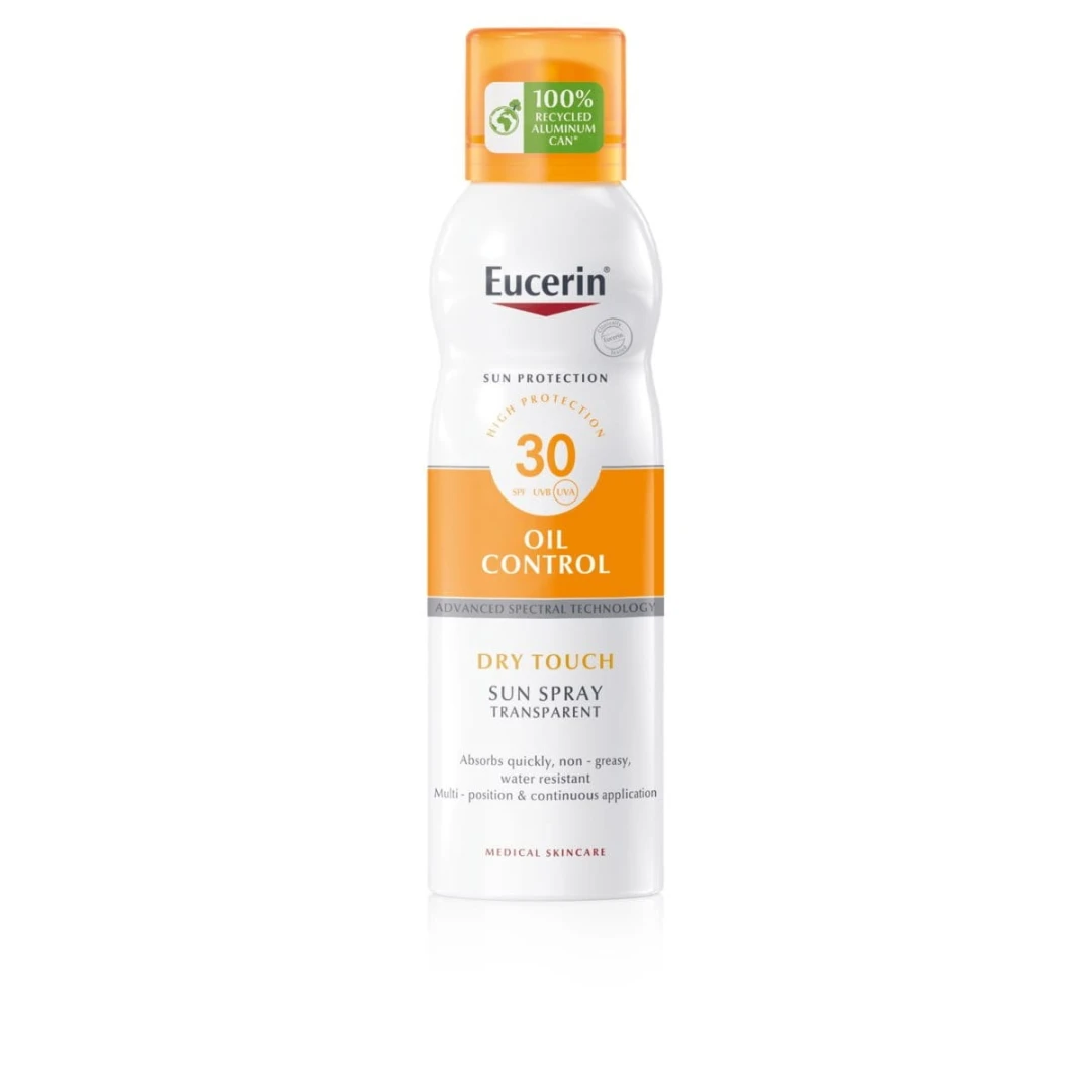 Spray invizibil pe piele cu protectie solara SPF 30+ Sun Protection, 200 ml, Eucerin - 