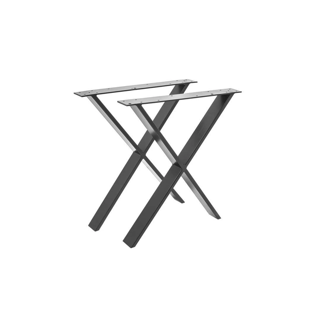 Set 2 picioare masa stil scandinav forma X, vopsire in camp electrostatic, finisaje premium - Descoperiți o gamă variată de opțiuni de picioare de masă metalice, potrivite pentru diferite stiluri și dimensiuni de mese.
