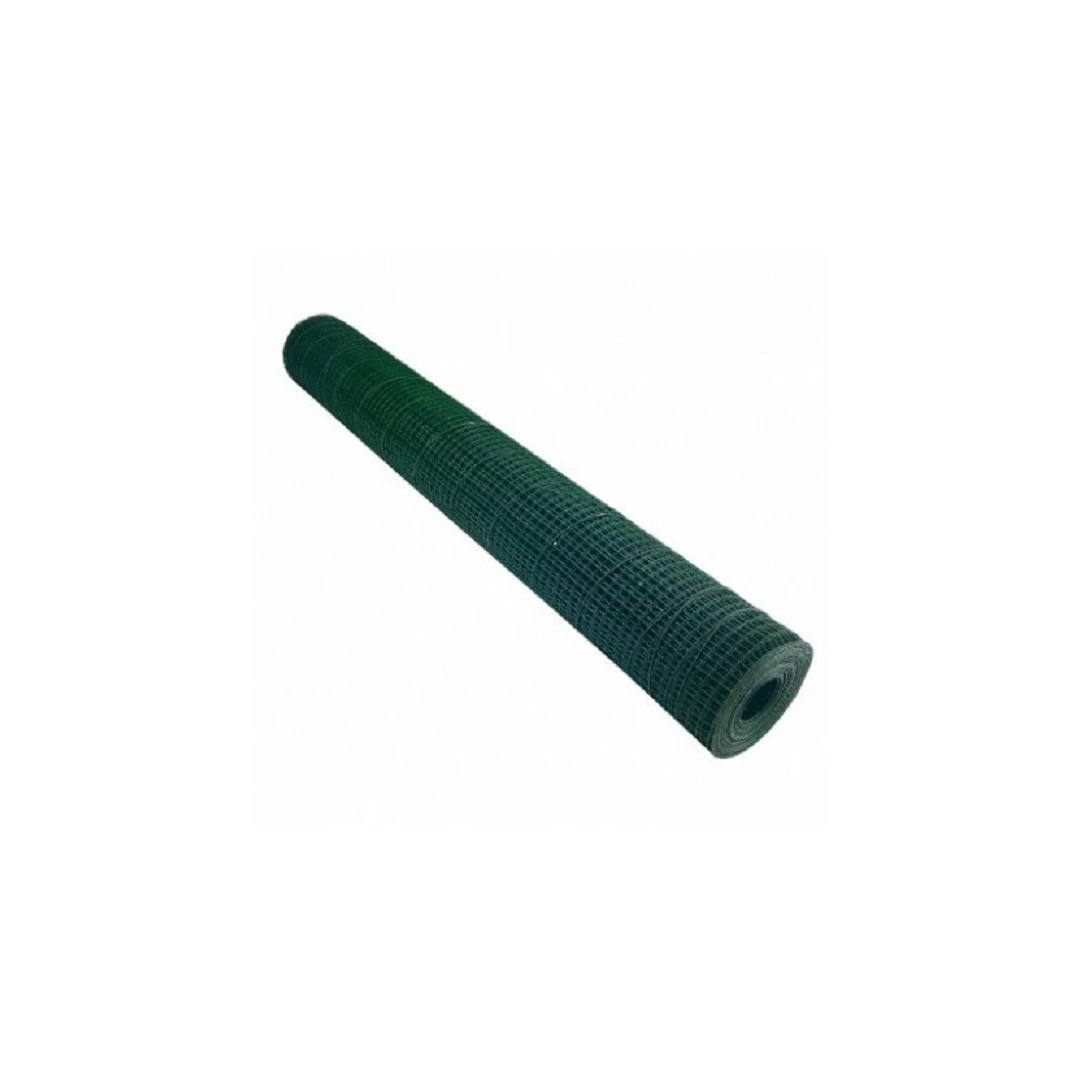 Plasa sudata zincata plastifiata, Evotools, verde, fir 1mm, ochi 13 x 13, 10 x 50 cm - 