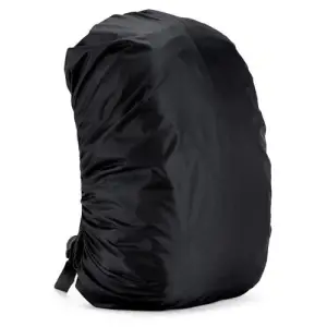 Husa impermeabilă pentru rucsac de drumeție, ghiozdan de școală sau echipament de camping, Tecos, 35 L, foarte ușoară, neagră NEGRU 30L - 