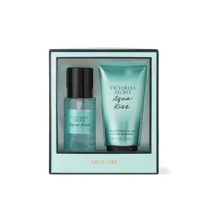 Set Cadou Victoria Secret, Aqua Kiss Gift Set, Spray corp 75 ml + Body Lotion 75 ml - 