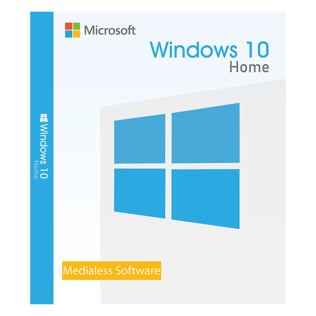 Windows 10 Home, 32/64 bit, Multilanguage, Retail, Medialess - 