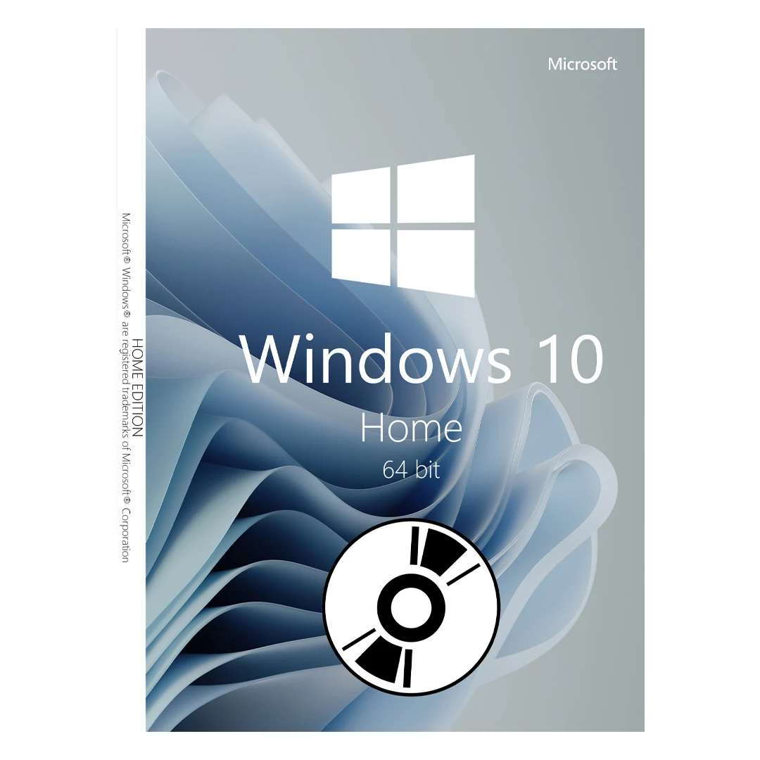 Windows 10 Home, 64 bit, Multilanguage, Retail, DVD - 