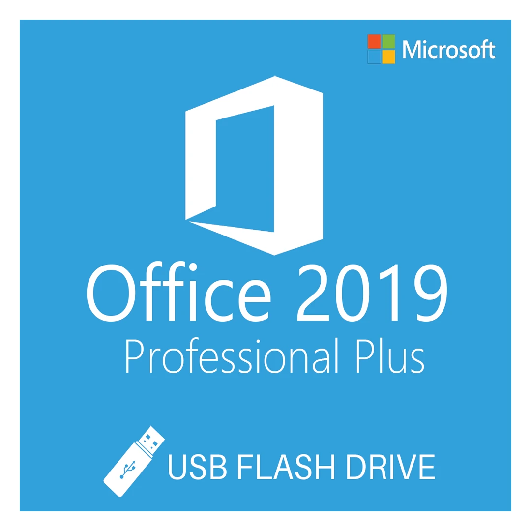 Office 2019 Professional Plus, 32/64 bit, Multilanguage, ISO Retail, USB - 