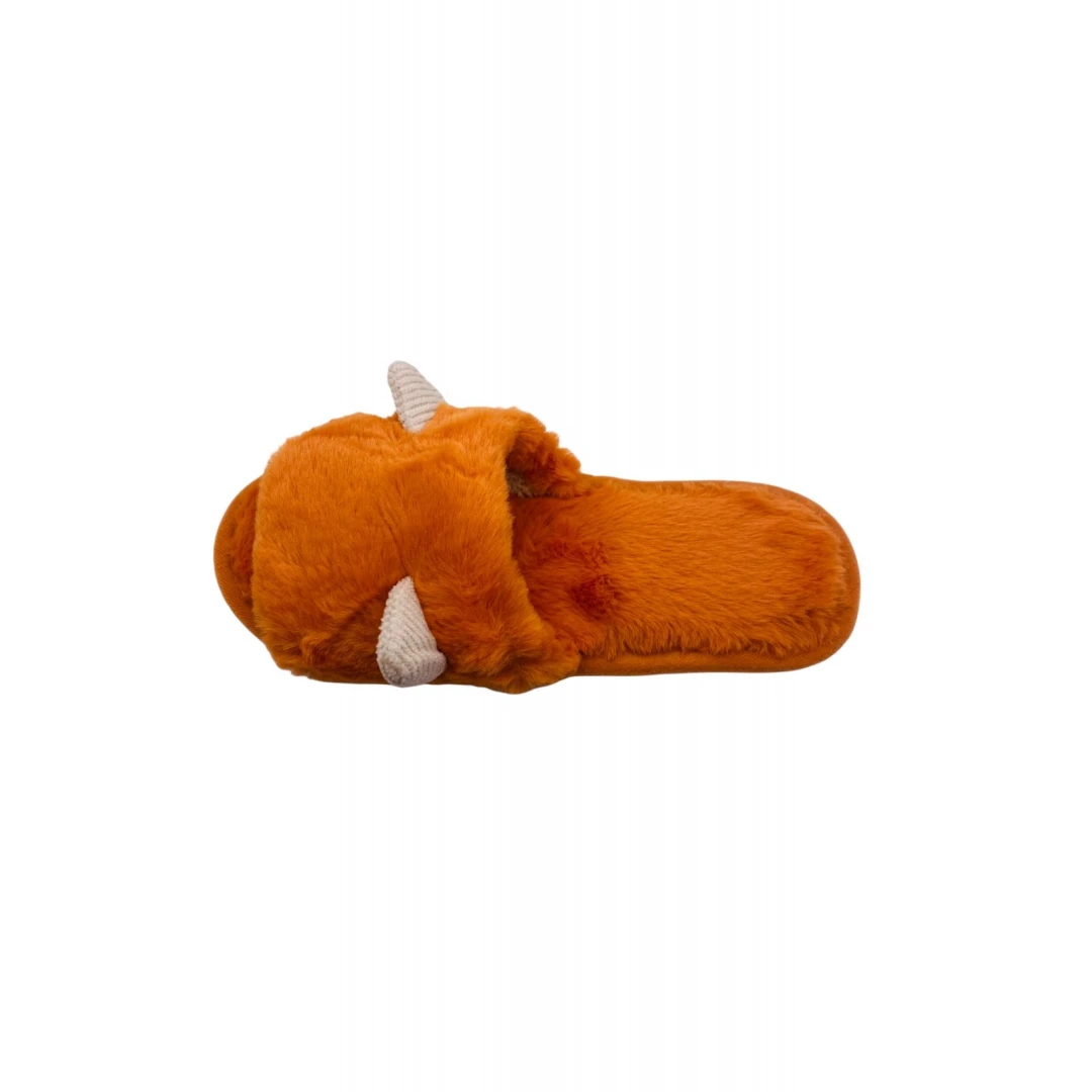 Papuci de casa decupati pentru dama, portocaliu, marime 36-37, cu urechi 36-37 EU Portocaliu - 