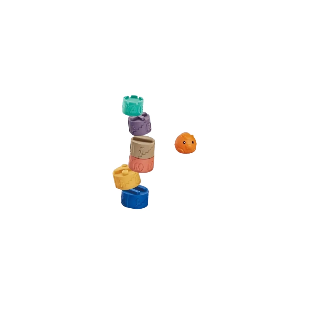 Jucarie educativa senzoriala pentru bebelusi, cuburi turn de - 
