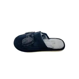 Papuci de casa pentru pentru bărbați, negri, mărime 44-45, imprimeu M, 29 centimetri 44-45 EU NEGRU - 