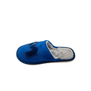 Papuci de casa pentru pentru bărbați, albaștri, mărime 44-45, imprimeu M, 29 centimetri 44-45 EU ALBASTRU - 