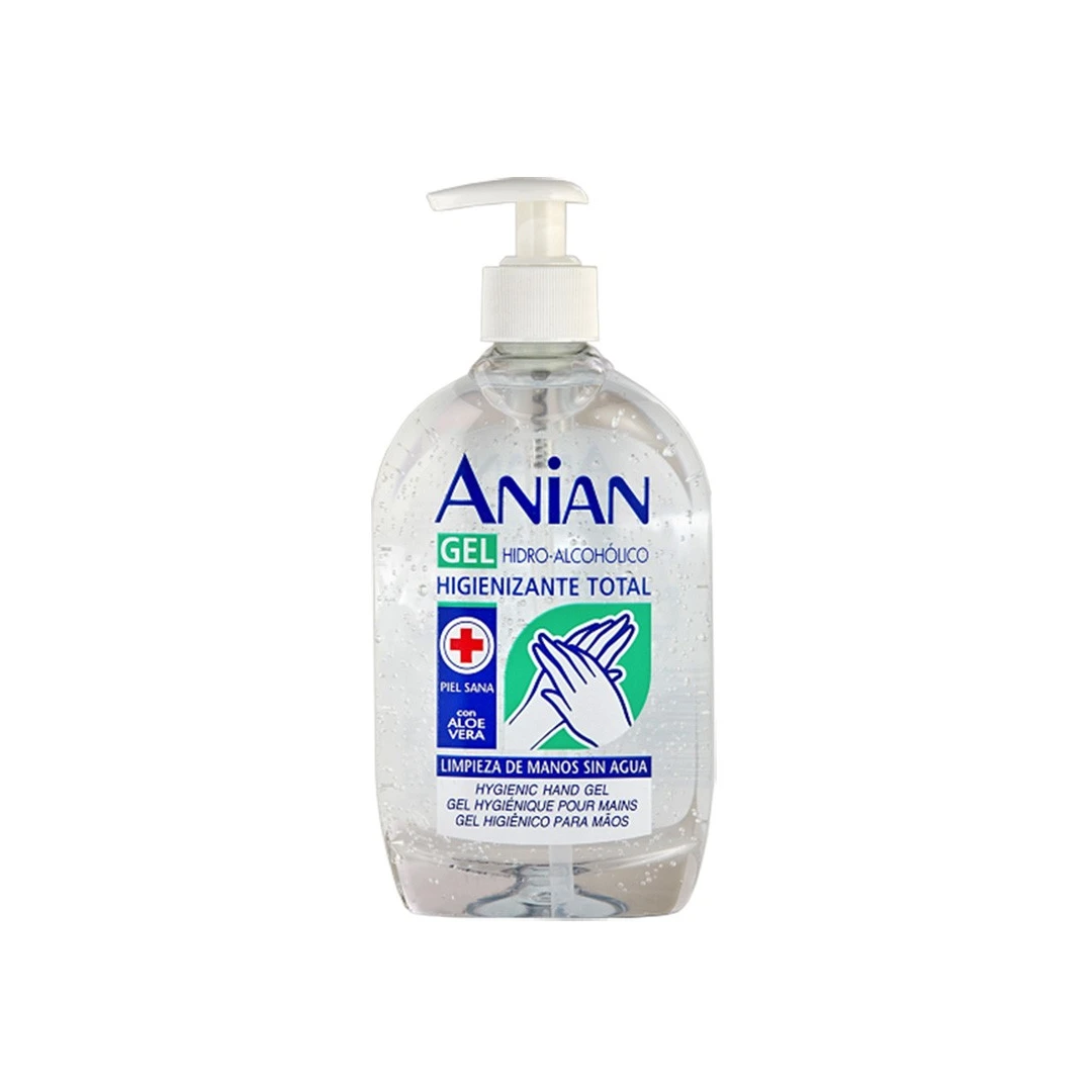 Anian Gel Igienizant Clasic Hidroalcoolic cu Aloe Vera 500 ml - 