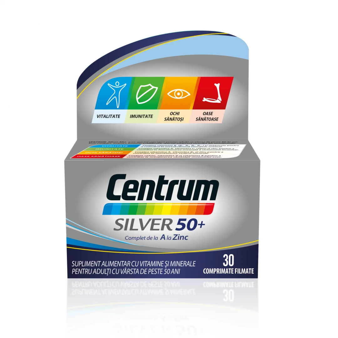 Centrum Silver 50+ Complet A-Z, 30 comprimate, GsK - 