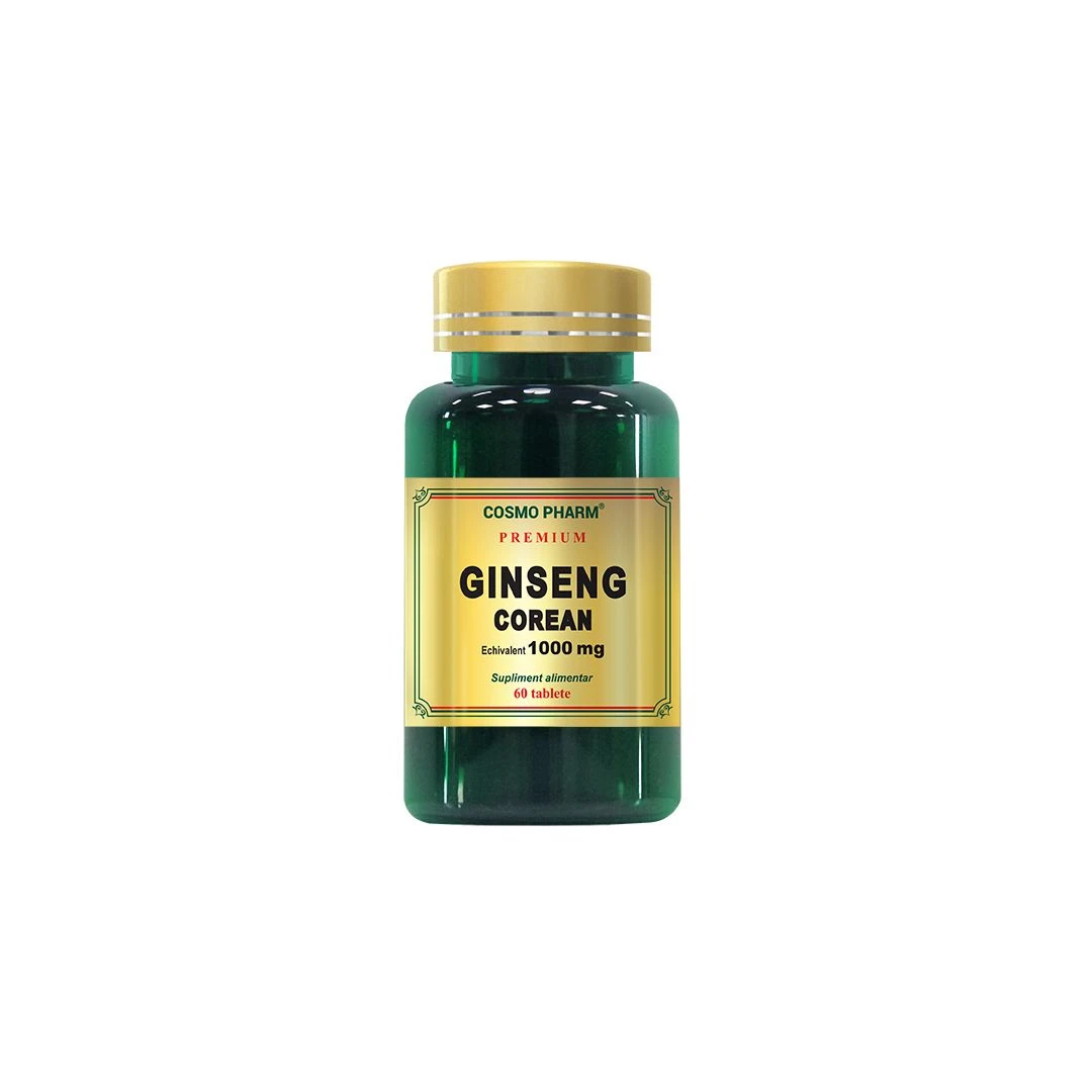 Ginseng Corean 1000 mg, 60 tablete, Cosmopharm - 