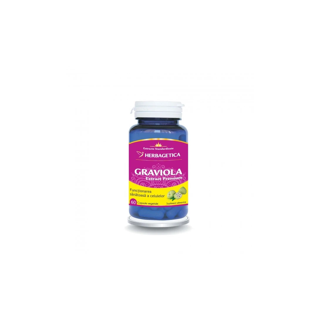 Graviola extract pur, 60 capsule, Herbagetica - 
