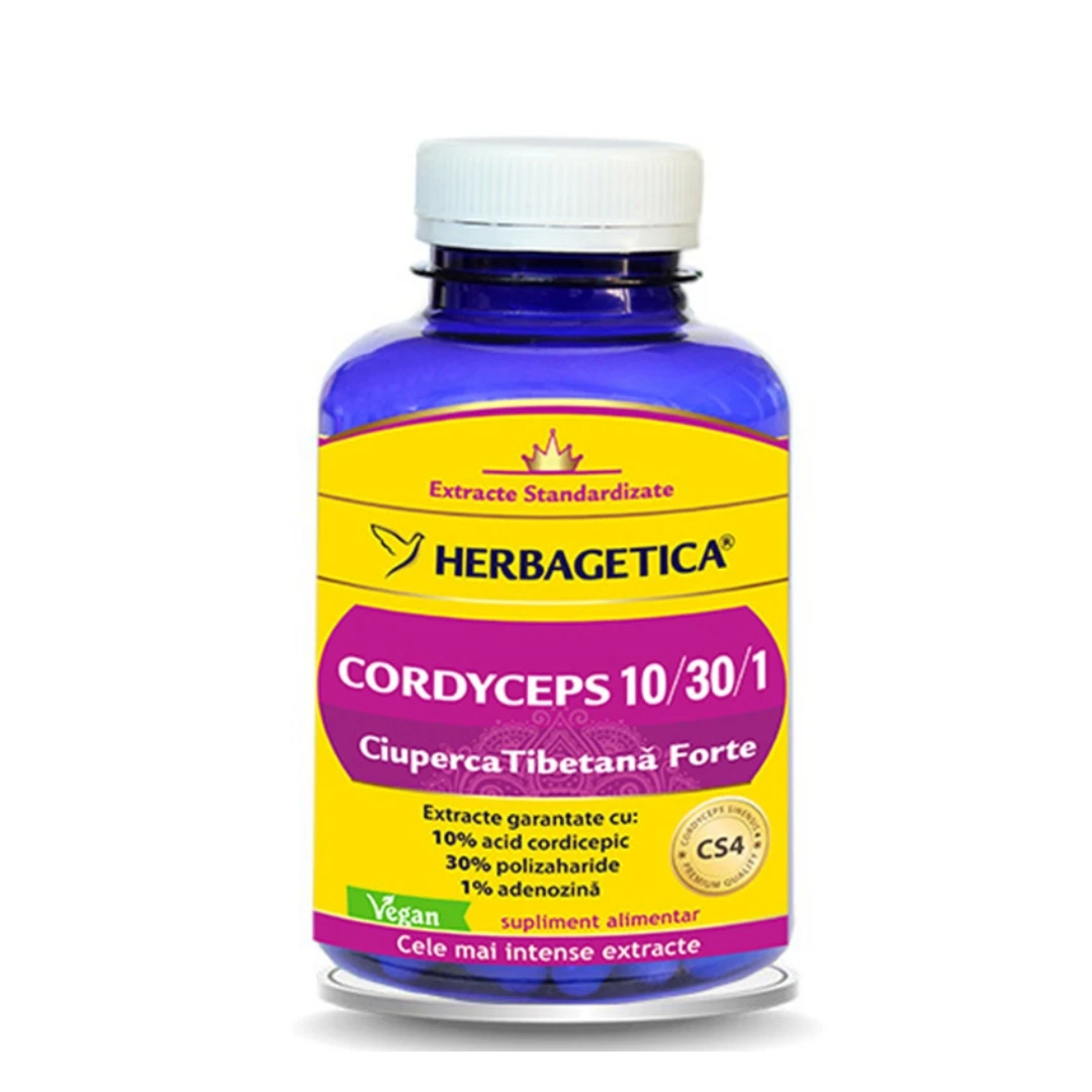 Cordyceps, 120 capsule, Herbagetica - 