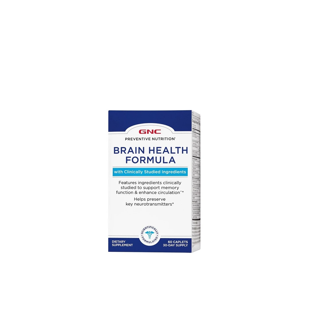Formula pentru sistemul nervos Brain Health, 60 capsule, GNC - 
