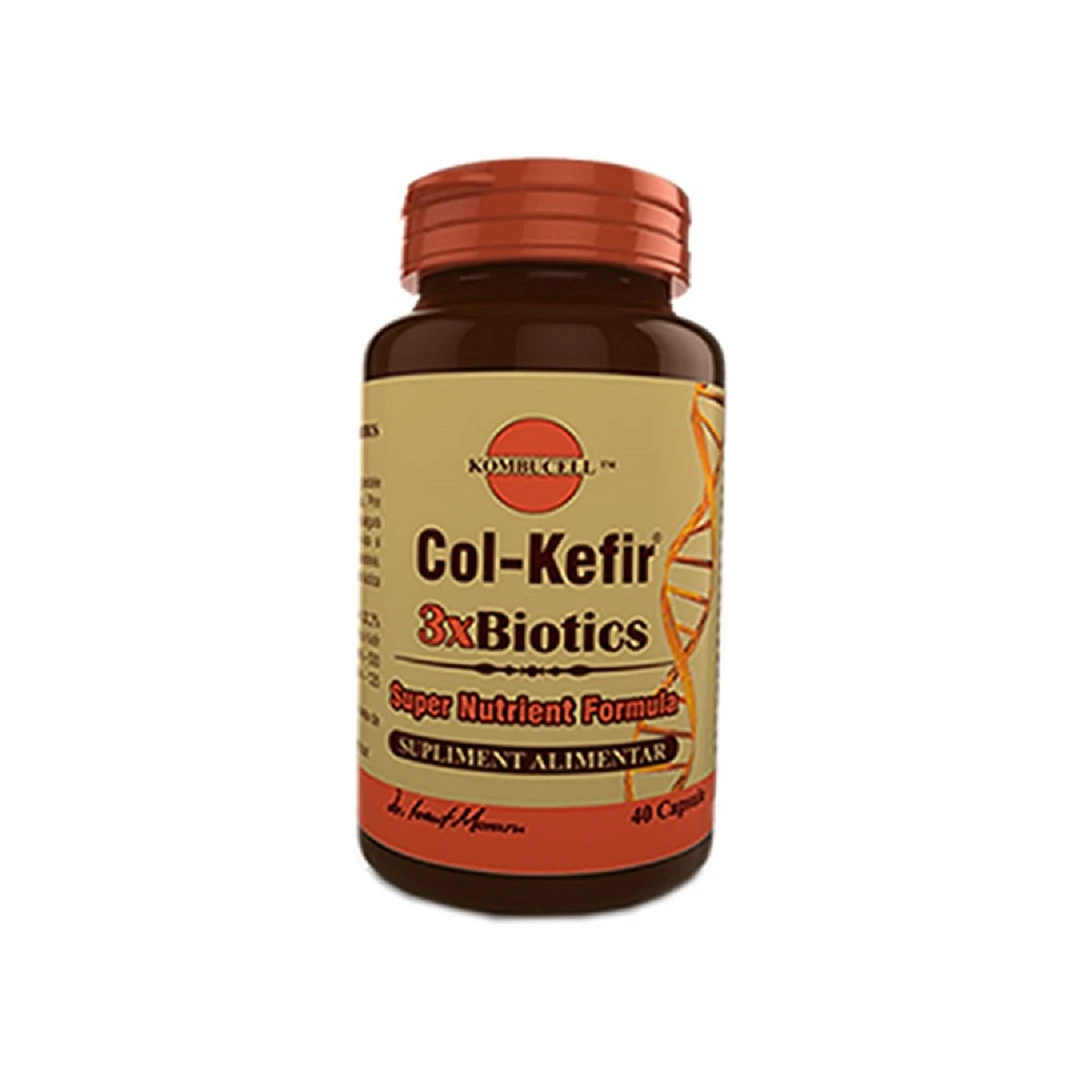 Kombucell Col-Kefir 3xBiotics, 40 capsule, Pro Natura - 