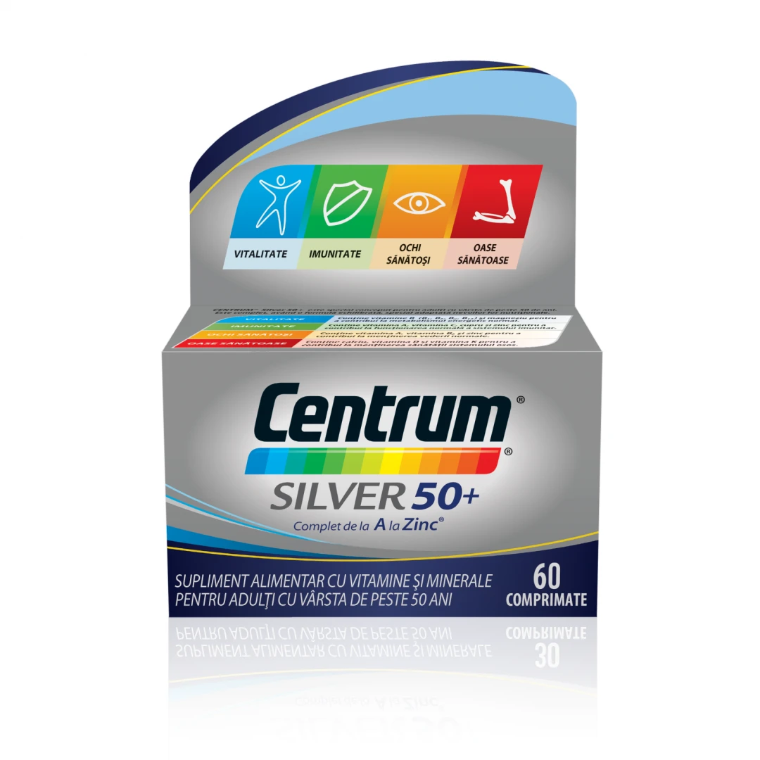 Centrum Silver 50+ Complet A-Z, 60 comprimate, GsK - 