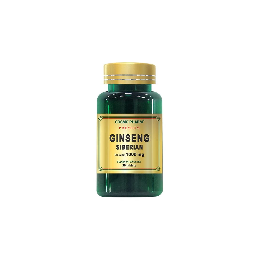 Ginseng Siberian, 1000 mg, 30 capsule, Cosmopharm - 