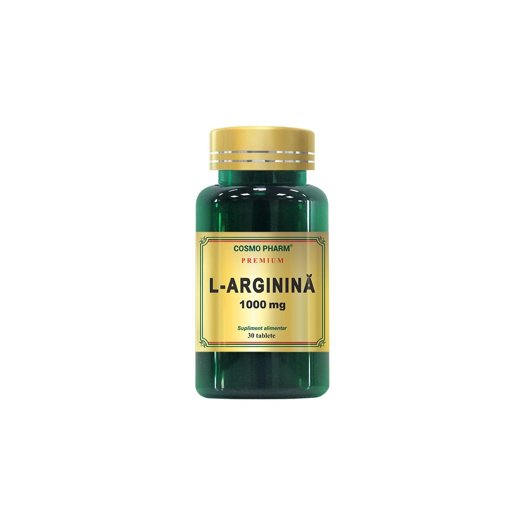 L-Arginina, 1000 mg, 30 tablete, Cosmopharm - 
