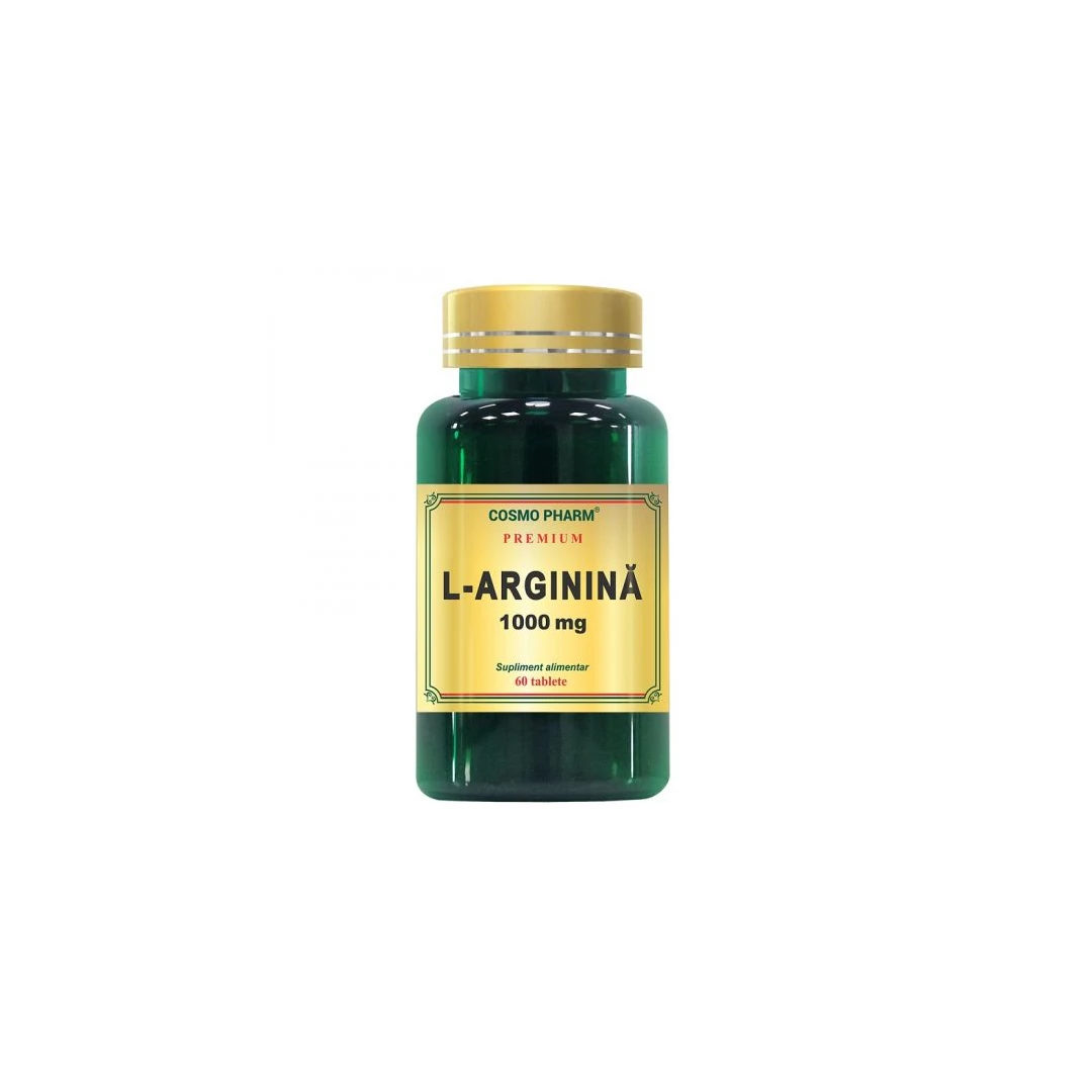 L-Arginina Premium, 1000 mg, 60 tablete, Cosmopharm - 