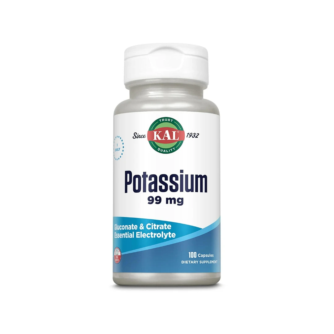Potasium, 99 mg, 100 capsule, Kal - 