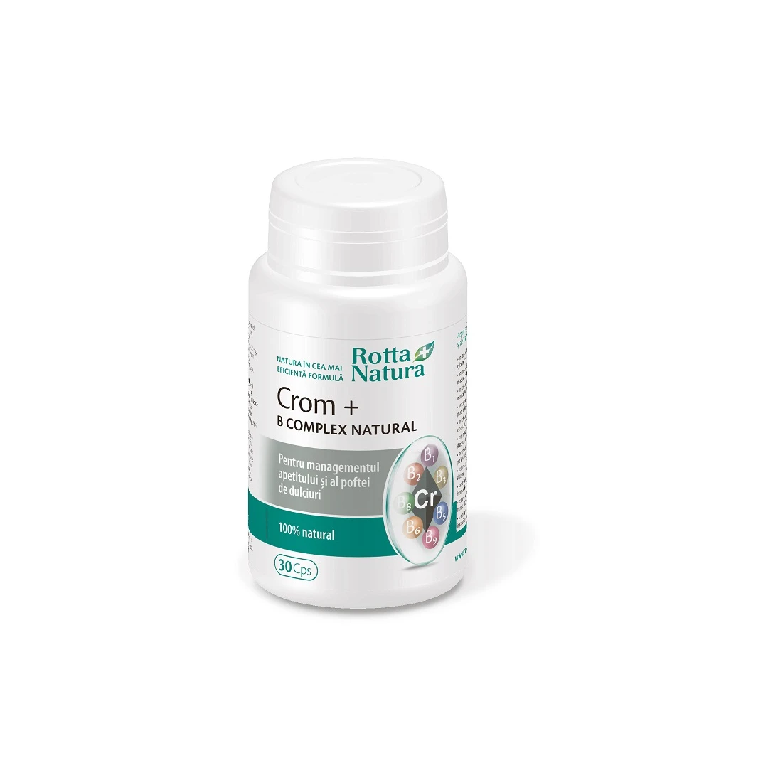 Crom B Complex Natural, 30 capsule], Rotta Natura - 