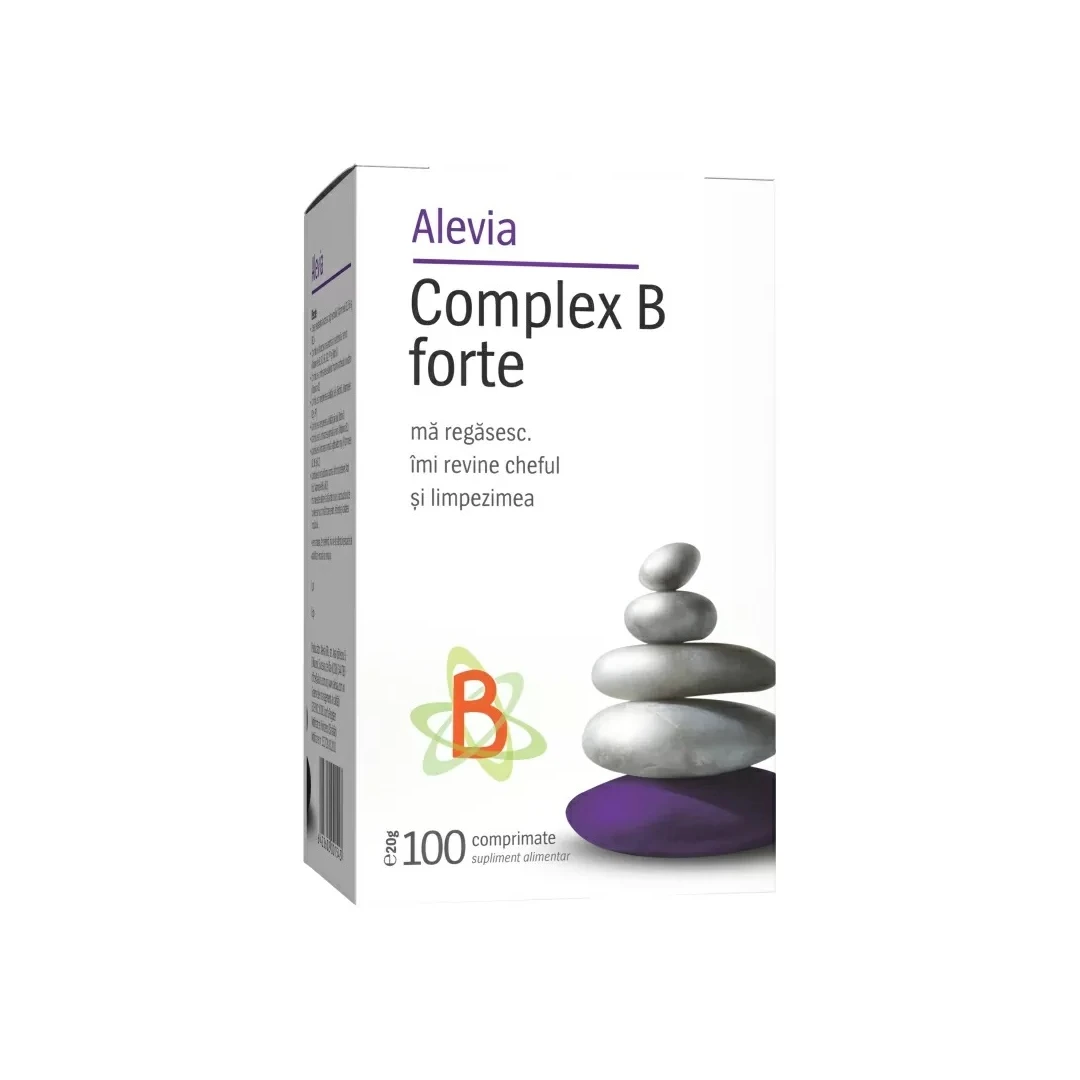 Complex B Forte, 100 comprimate, Alevia - 