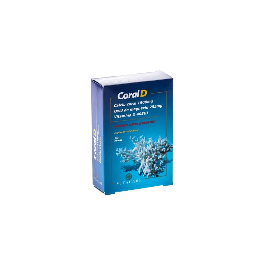 Coral D, 30 capsule, Vitacare - 