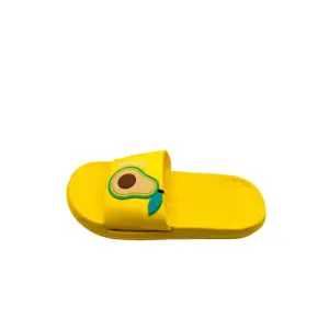 Papuci de plaja sau piscina pentru dama, imprimeu cu avocado, galben, mărimea 38, 24 centimetri 38 EU GALBEN - 