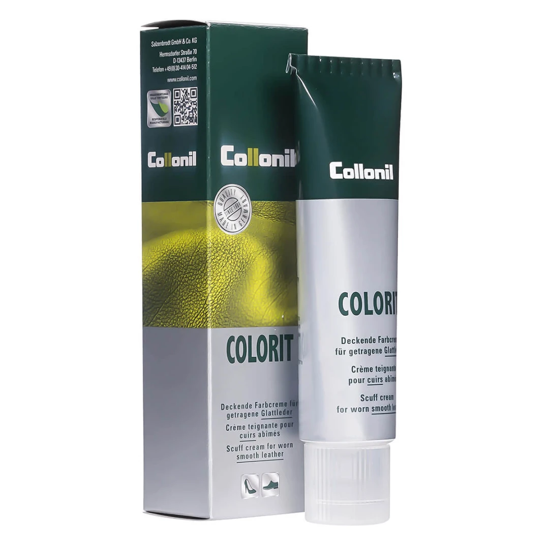 Crema mata pentru piele neteda uzata Collonil Colorit, 50 ml, rosu - 