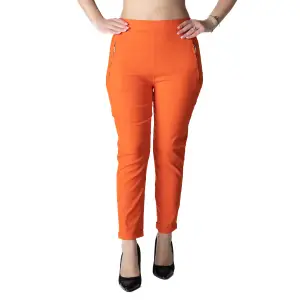 Pantaloni Adeline Dama Masura Mare,Portocaliu XL - 