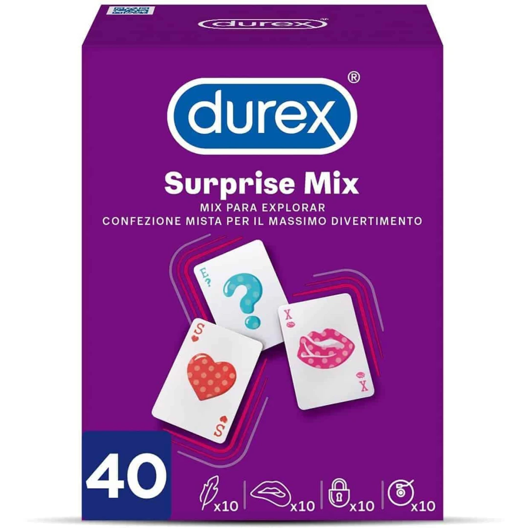 Prezervative Durex Surprise Me Mix, 40 bucati - 
