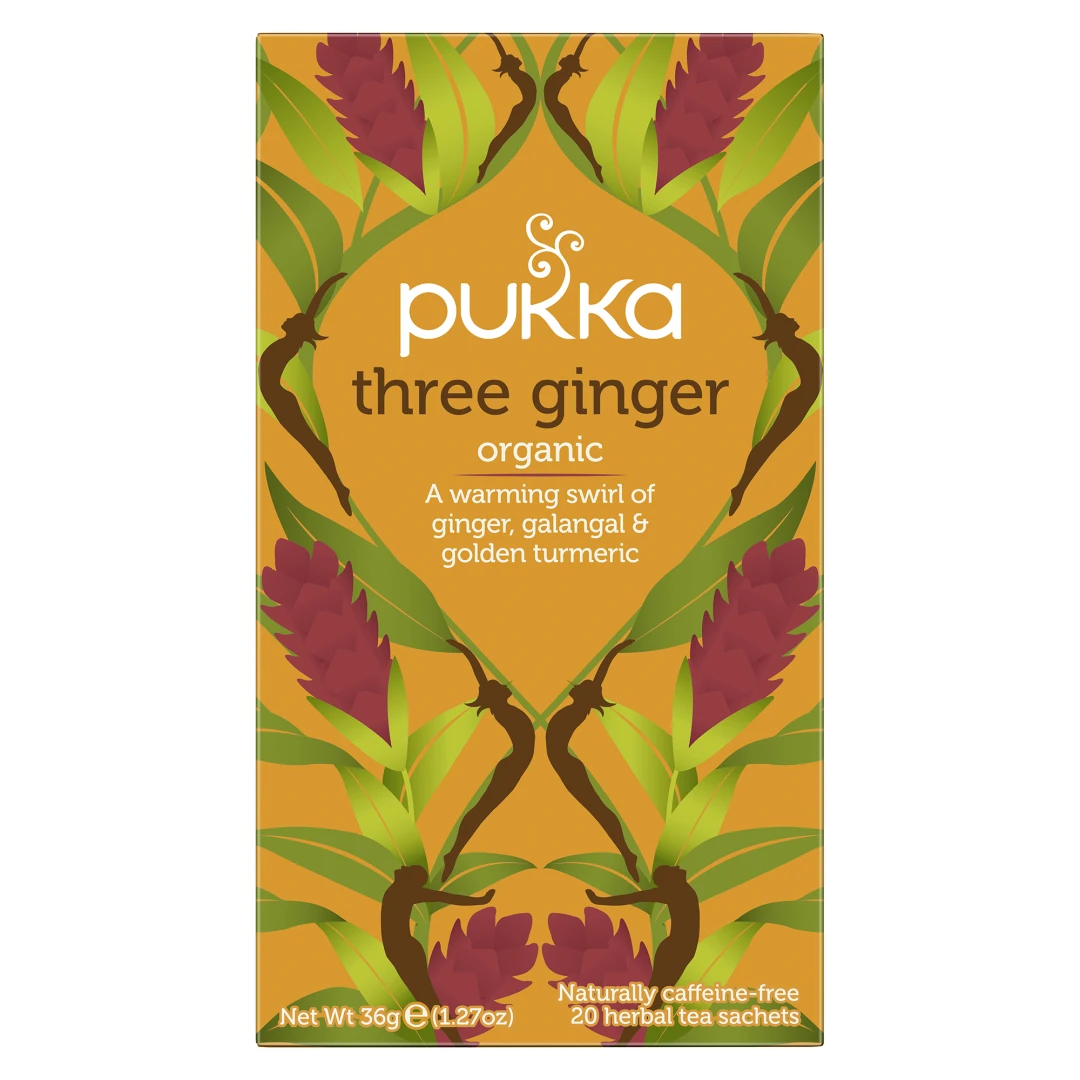 Ceai Pukka Three Ginger, 20 pliculete, 40 g - 