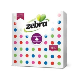 Șervețele ZEBRA Buline 33x33 cm, - <p>Șervețelele ZEBRA Buline sunt accesorii de petrecere cu un design vesel și colorat, perfecte pentru a aduce un plus de distracție și stil oricărei ocazii festive.</p>