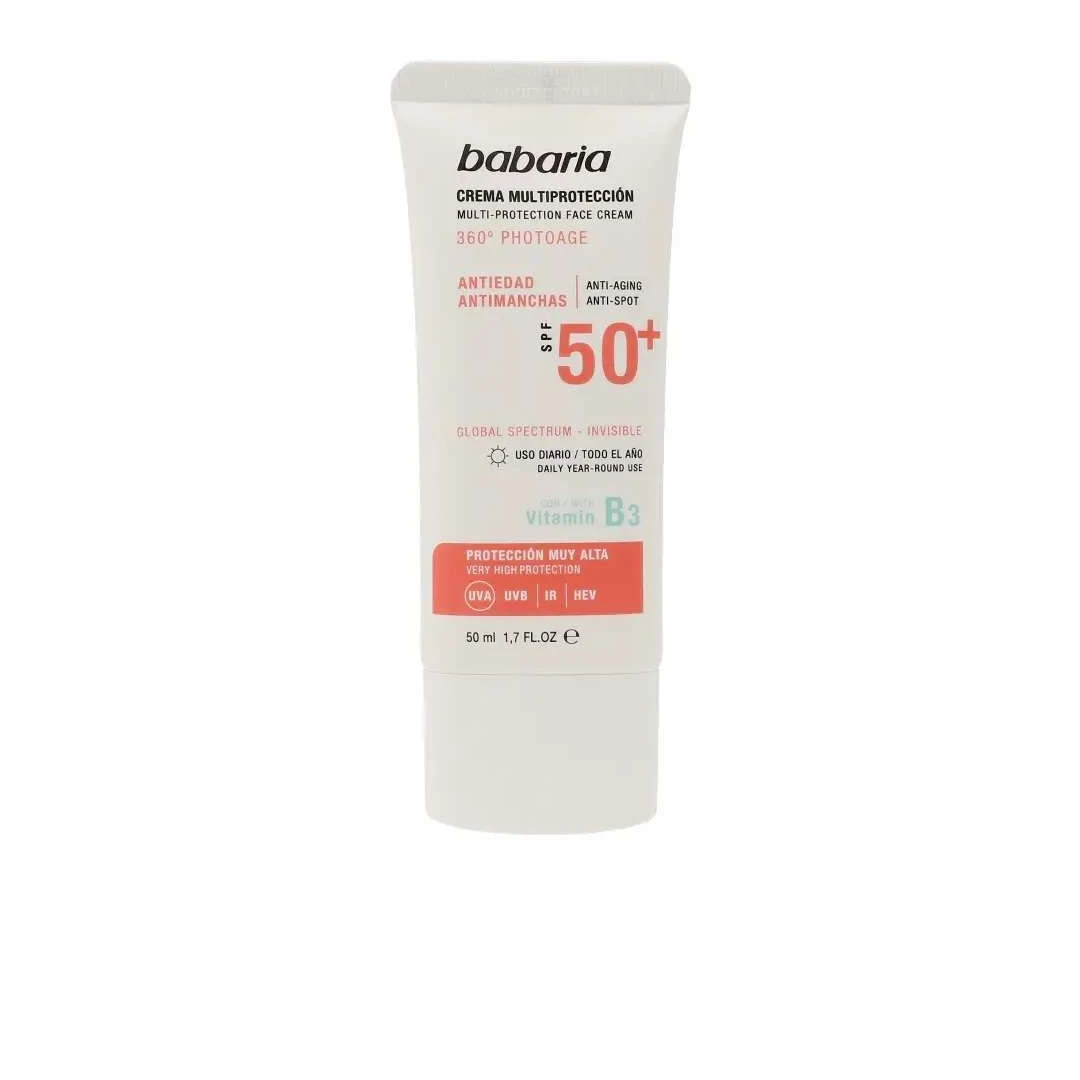 Crema faciala cu protectie solara ridicata impotriva petelor pigmentare SPF50+, Babaria, 50 ml - 