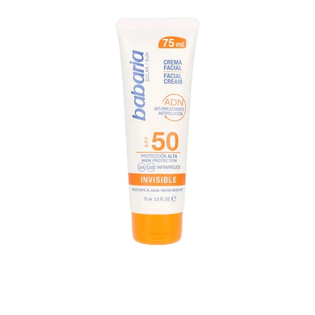 Crema faciala cu protectie solara SPF50, Babaria Solar adn invisible, 75 ml - 