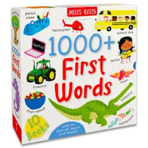 1000+ First Words: 10 Kids Picture Book Bundle,3 Zile - Editura Miles Kelly - 