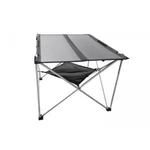 Masa de camping cu incarcare solara Technaxx TX-252, 60 W, dimensiune 80.5 x 66 x 56 cm, pliabila, 2xUSB-A, 1xUSB-C, 1xDC5521, negru - 