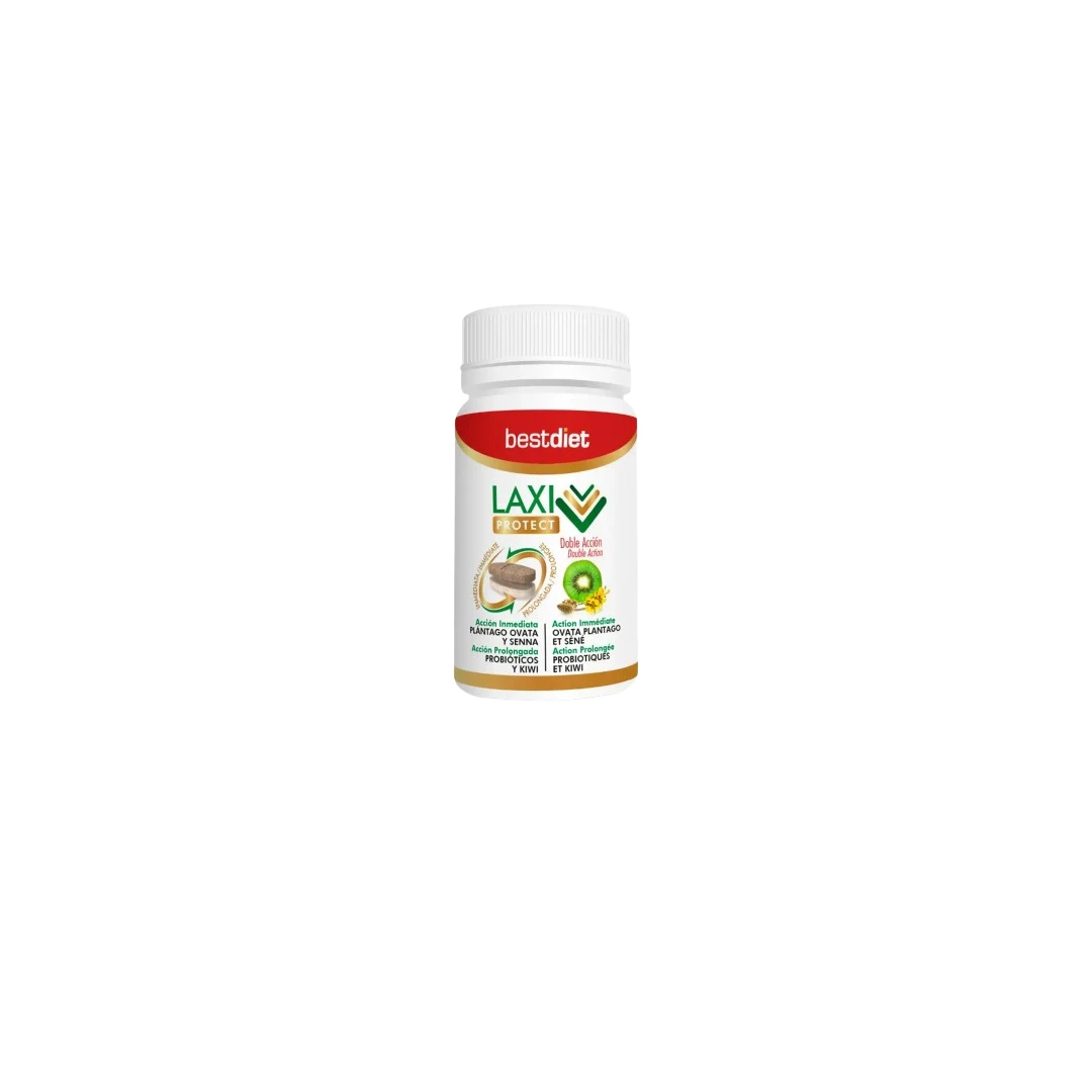 Supliment alimentar pentru tranzitul intestinal cu aroma de kiwi, Best Diet Laxi protect, 30 capsule - 