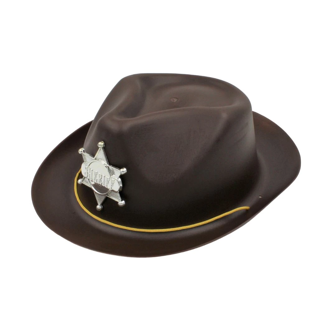 Jucărie interactivă pălărie șerif maroniu 29x22cm - 