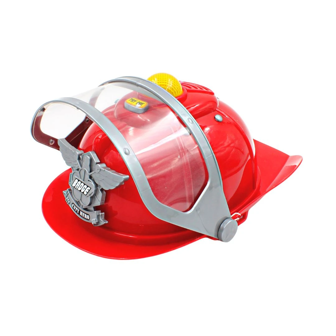 Jucărie interactivă cască pompier roșu cu sunet - 
