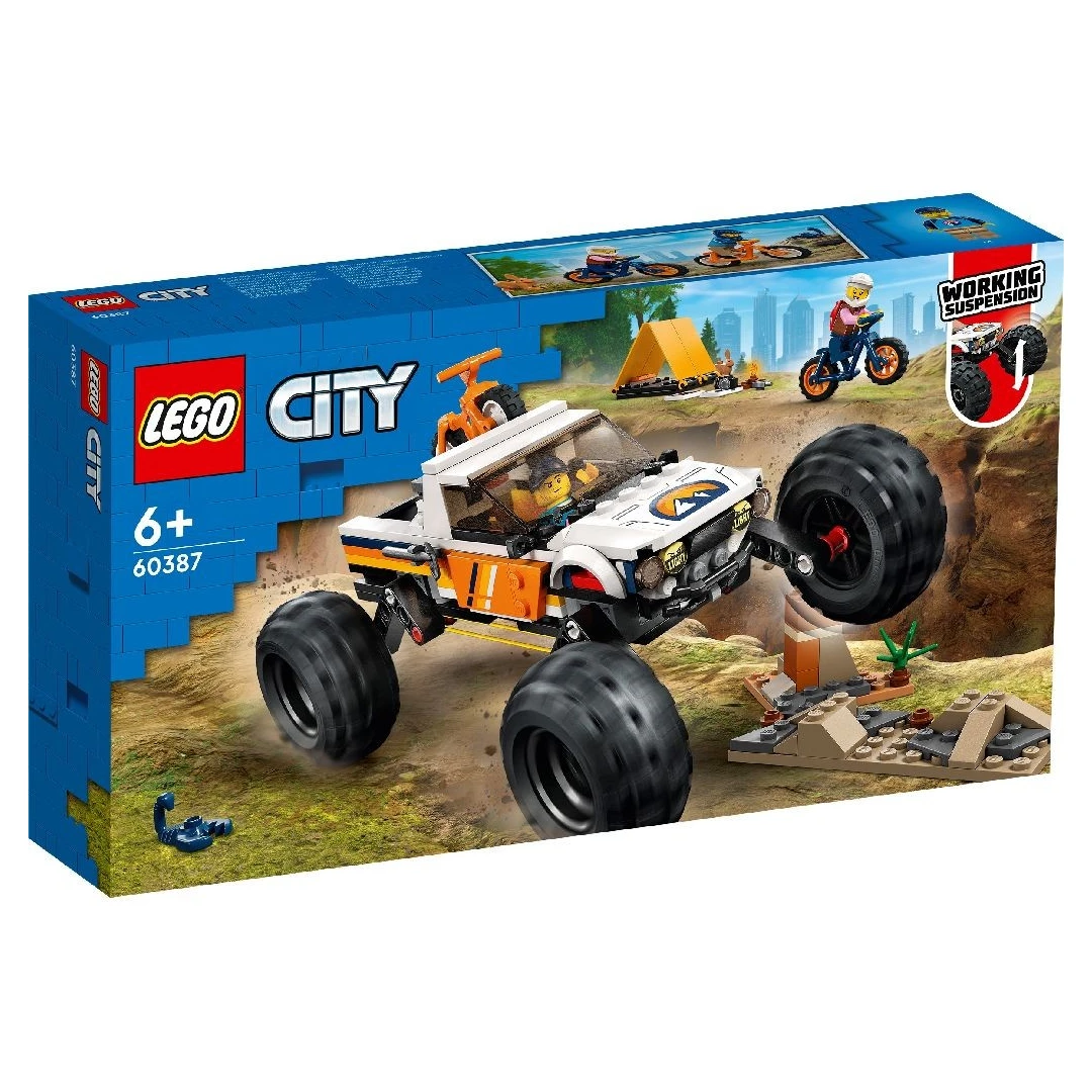 LEGO CITY AVENTURI OFF ROAD CU VEHCIUL 4X4 60387 - 