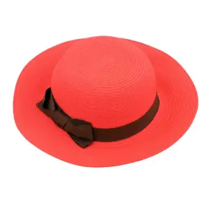 Pălărie plajă damă corai fundă maro - 