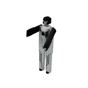Pix funny robot negru-argintiu colecția aviație - 