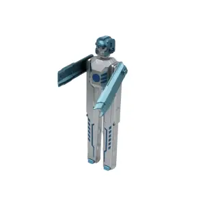 Pix funny robot bleu-argintiu colecția aviație - 