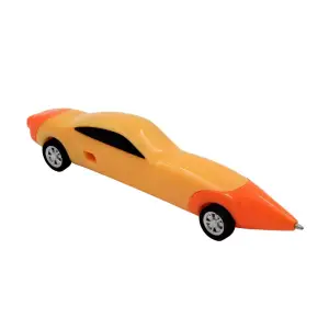 Pix funny mașinuță portocalie de curse - 