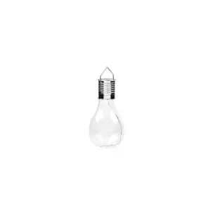Lampa Solara LED decorativa sub forma de Bulb, pentru exterior, suspendata, IP65, Ultron transparent, lumina calda, eMazing - 